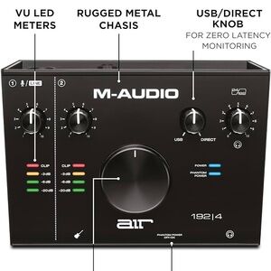 🛑 M-AUDIO, 2 AIR 192x4 Audio Interface with USB C for Recording, Podcasting etc.